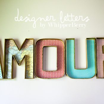 DIY Designer Cardboard Letters | No Light Marquee Letters | DIY Wall Decor | TodaysCreativeLife.com
