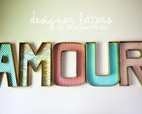 DIY Designer Cardboard Letters | No Light Marquee Letters | DIY Wall Decor | TodaysCreativeLife.com
