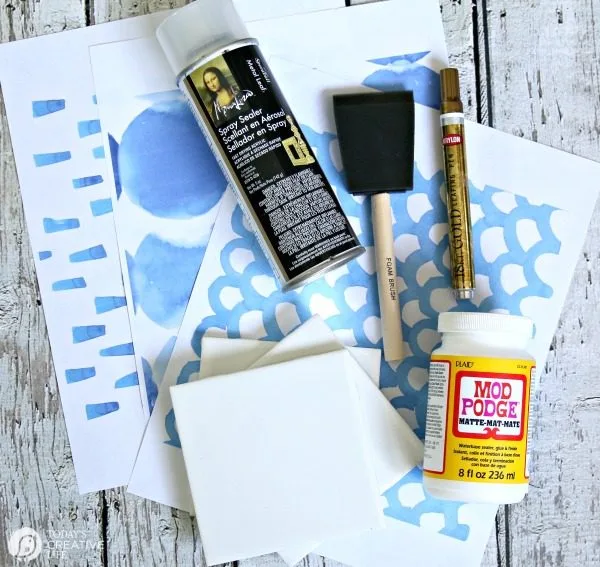 DIY Drink Coasters | Supplies for Making coasters | TodaysCreativeLife.com