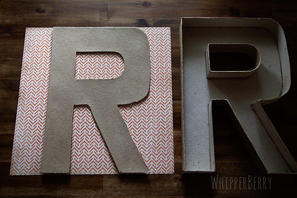 DIY Designer Cardboard Letters - Today's Creative Life