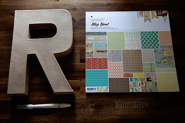 DIY Paper Letter Marquee Supplies | TodaysCreativeLife.com