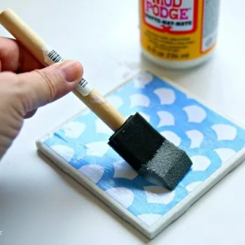 DIY Drink Coasters | Free Printable Shibori Designed paper | DIY Craft | Mod Podge Crafts | TodaysCreativeLife.com