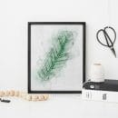 Free Printable Tropical Leaf Wall Art | TodaysCreativeLife.com