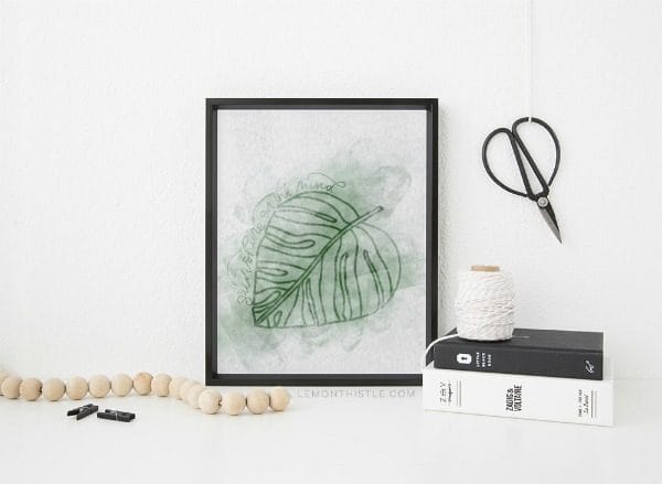 Tropical Leaves Free Printable Wall Art Today S Creative Life