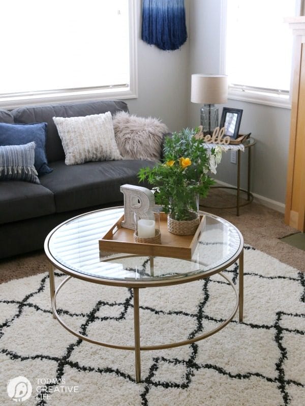 Family Room Ideas on a Budget | BEFORE and after living room decorating ideas | Room makeover decor | redecorating your home on a budget | TodaysCreativeLife.com