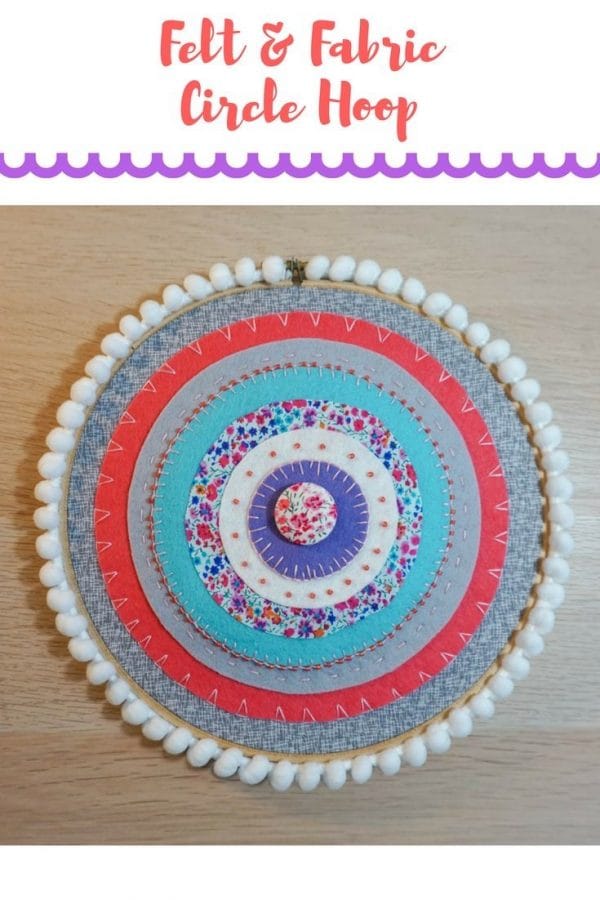 Fabric and Felt Circle Hoop