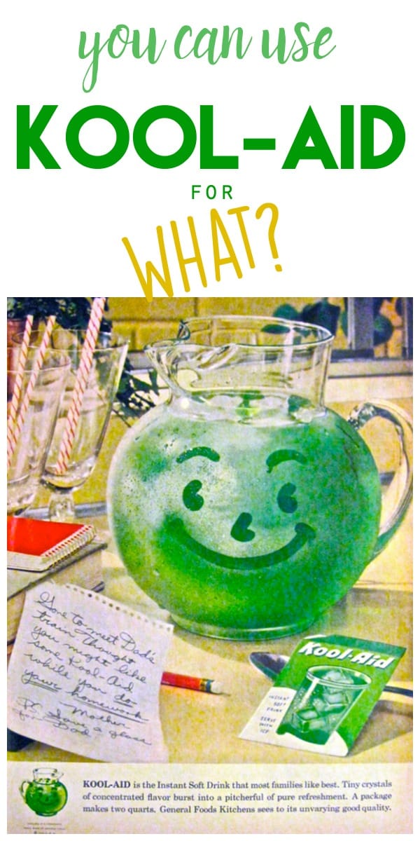 Creative Ways to Use Kool Aid | Household cleaning tips and tricks. Life Hacks | Make this, Do this with kool aid | TodaysCreativeLife.com