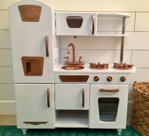 Play Kitchen Makeover by Salvage Sister and Mister