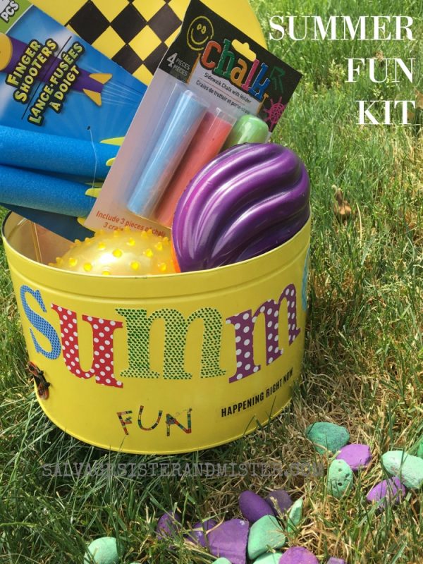 DIY Summer Activity Kit for Kids | Summer Camp at Home | I'm Bored Activity Tin | Kids Crafts and activities | Salvage Sister & Mister for TodaysCreativeLife.com