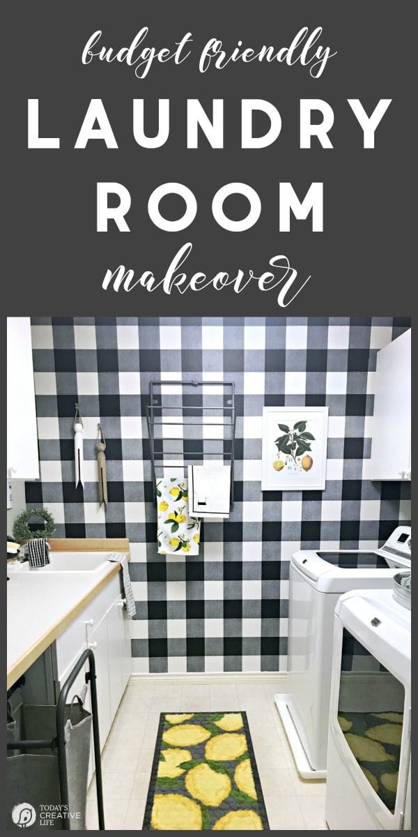 titled image: Budget Friendly Laundry Room Makeover 