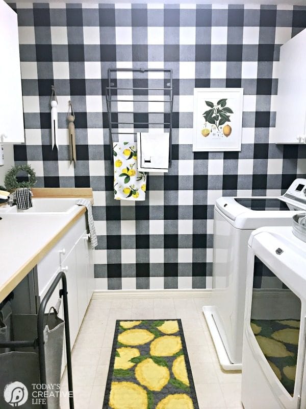 inexpensive Laundry Room Makeover