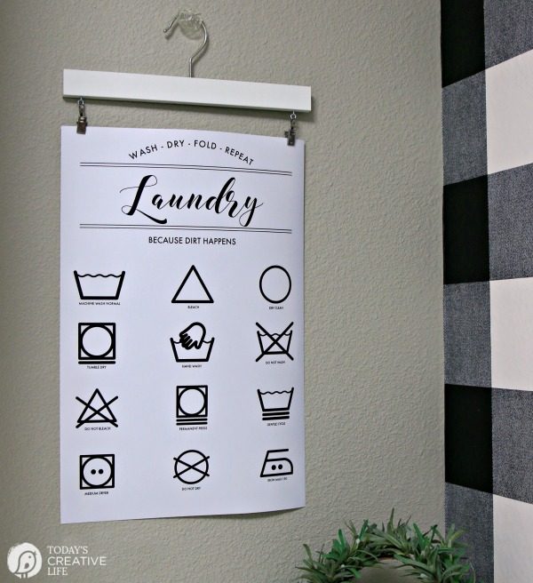 Laundry symbols Free Printable | TodaysCreativeLife.com