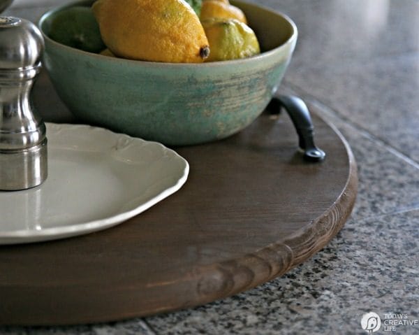 How to Make a Large Round Serving Tray | TodaysCreativeLIfe.com