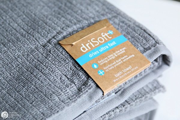 Dri-Soft Plus Bath Towel |Step out of the shower or bath and enjoy the soft, sumptuous 100% cotton of the durable and absorbent Dri-Soft Plus Bath Towel Collection. Not only do these towels feel amazing, but they save you both time and energy with ultra fast drying. #ad TodaysCreativeLife.com