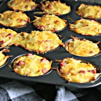 Hash Brown Ham and Cheese Egg Cups | Easy to make breakfast ideas | TodaysCreativeLIfe.com
