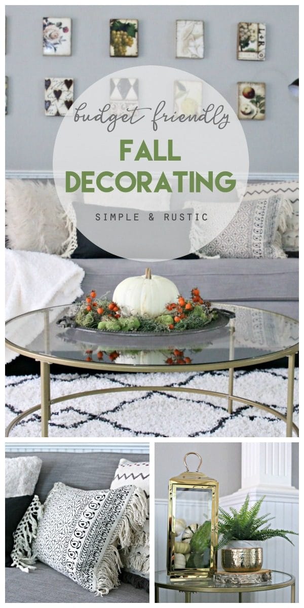 Simple Fall Decorating Ideas | Budget friendly Home decor | Decorating for Fall and Autumn | Neutral Fall Decor | Living Room Makeover | #BHGLivebetter AD | TodaysCreativeLife.com