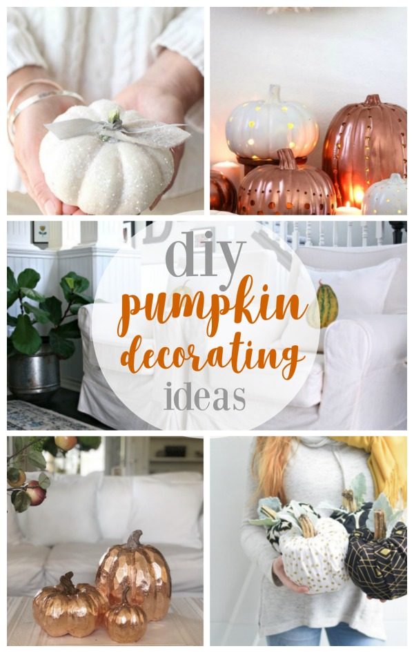 DIY Pumpkin Decorating Ideas for Fall | Fall Craft ideas | DIY Decorating for Autumn | No Carve Pumpkins, No Sew Pumpkins | TodaysCreativeLife.com