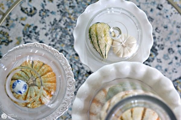 Simple Fall Table Decor | Cloche Jars | TodaysCreativeLife.com