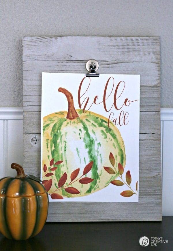 Free Printable Wall Art for Fall | Autumn Decor DIY | TodaysCreativeLife.com