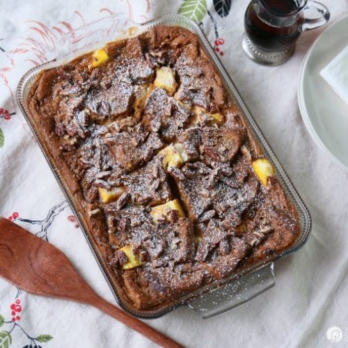 Pumpkin Cream Cheese French Toast Casserole | Overnight French Toast Casserole | Breakfast Recipes | Cinnamon Raisin Bread | TodaysCreativeLife.com