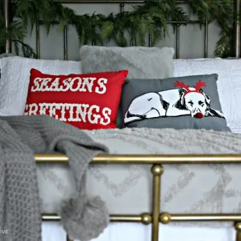 Guest Bedroom Holiday Makeover | Christmas Bedroom Ideas | TodaysCreativeLife.com