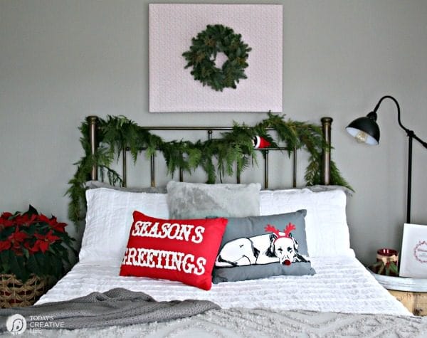 Guest bedroom makeover for the Christmas holiday