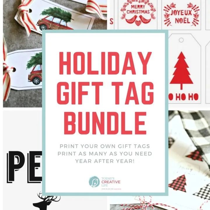 Holiday gift tag bundle