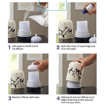 How to Diffuse Essential Oils | TodaysCreativeLife.com Image from Walmart Better Homes & Gardens.