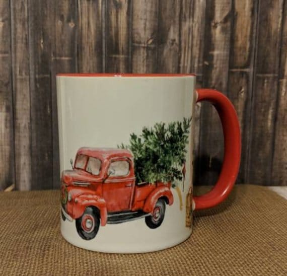 Holiday Red Truck Mug