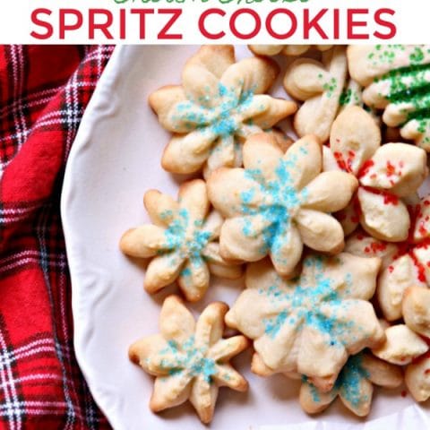 Cream cheese spritz cookies recipe