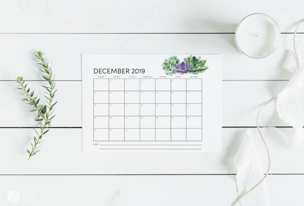 Free Printable Calendar 2019