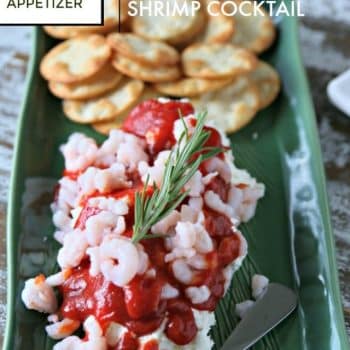 Cream Cheese Cocktail Sauce Shrimp Dip | Easy Appetizer Ideas | Holiday appetizer recipes | Party Food recipes | Simple and Easy | Printable recipe on TodaysCreativeLife.com