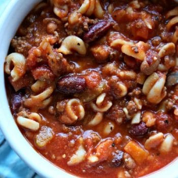 Crockpot Pasta e Fagioli Soup | TodaysCreativeLife.com