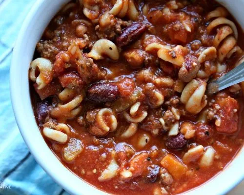 Crockpot Pasta e Fagioli Soup | TodaysCreativeLife.com