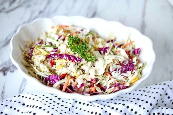 Zesty Coleslaw Salad Recipe | Spring and Summer Salad Recipe | TodaysCreativeLife.com