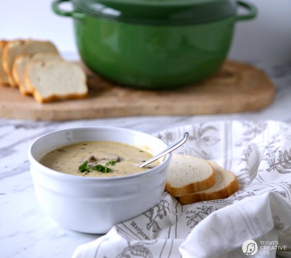 Homemade Cream of Mushroom Soup | TodaysCreativeLife.com