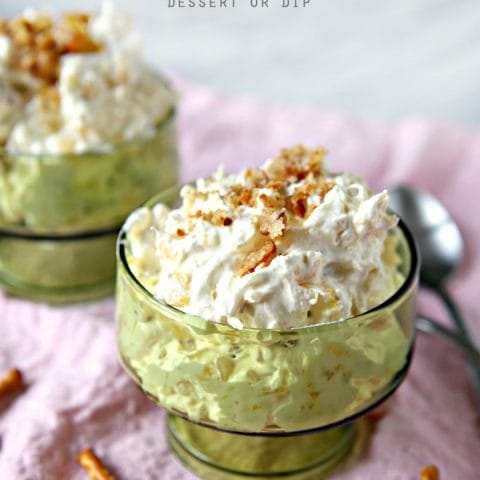 Pineapple Pretzel Fluff Dessert or Dip | Easter side dish |