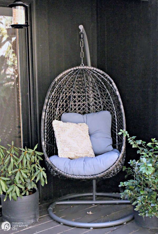 Better Homes Gardens Lantis Patio Wicker Hanging Chair With Stand