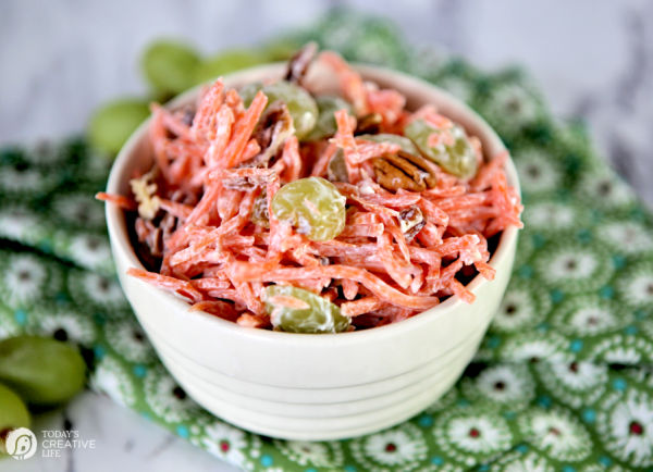 Classic Carrot Salad | Pina Colada Carrot Salad Recipe | TodaysCreativeLife.com