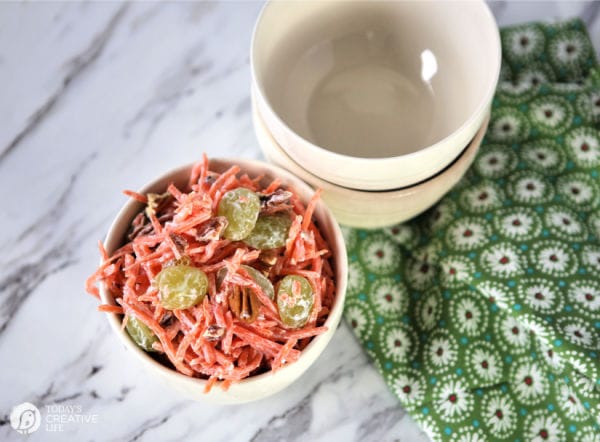 Pina Colada Classic Carrot Salad | TodaysCreativeLife.com