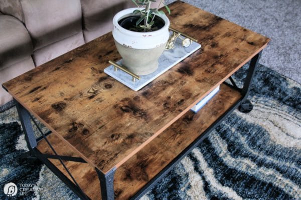 Budget Friendly Coffee Table Ideas | Wood and Metal | TodaysCreativeLife.com