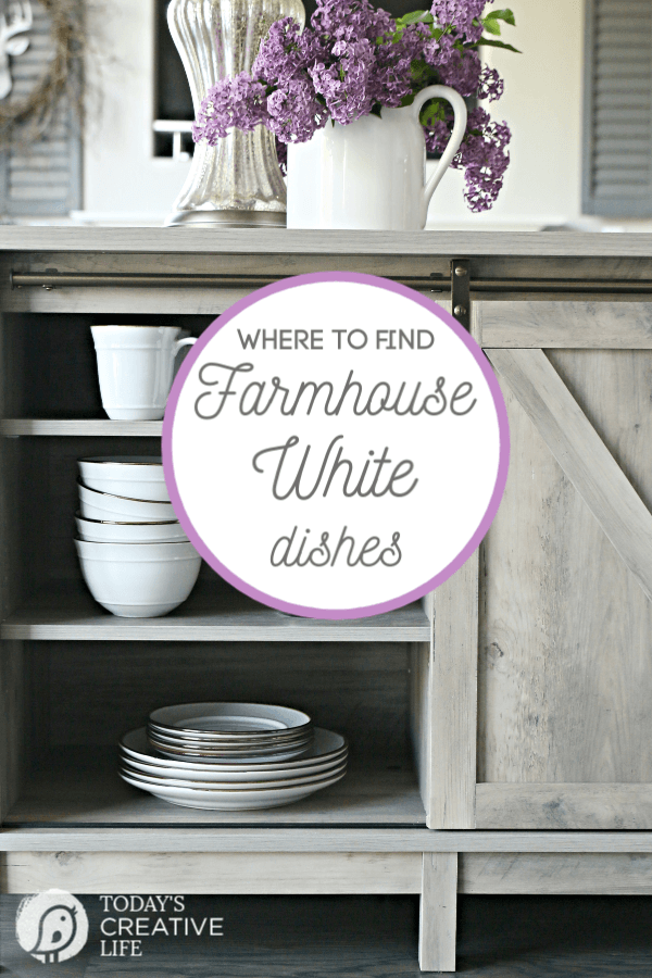 Farmhouse White Dishes | Better Homes and Gardens | AD | TodaysCreativeLife.com #BHGLivebetter