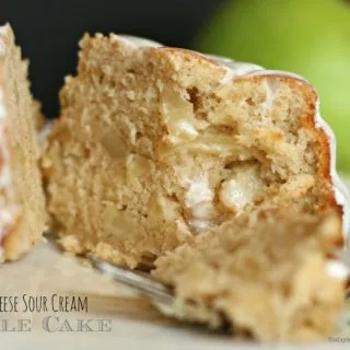 Cream Cheese & Sour Cream Apple Cake