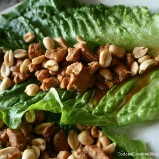 Crockpot Asian Chicken Lettuce Wraps