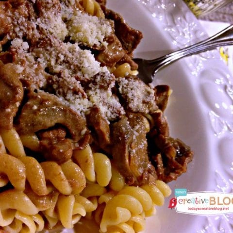 Crock Pot Beef Stroganoff  