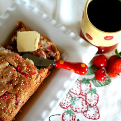 Strawberry Cherry Quick Bread