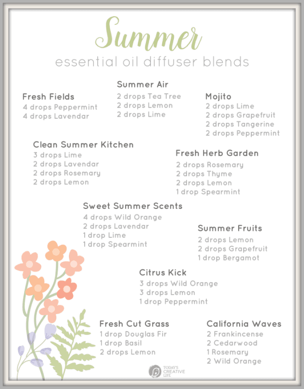 Essential Oil Diffuser Blends for Summer - Today's Creative Life