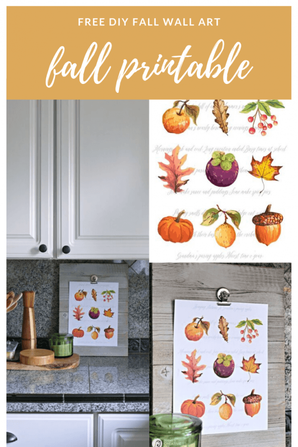 fall clipart on paper 