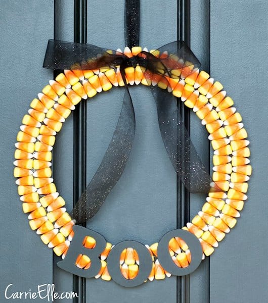 Candy Corn Wreath