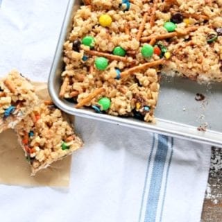 cereal bars in a pan